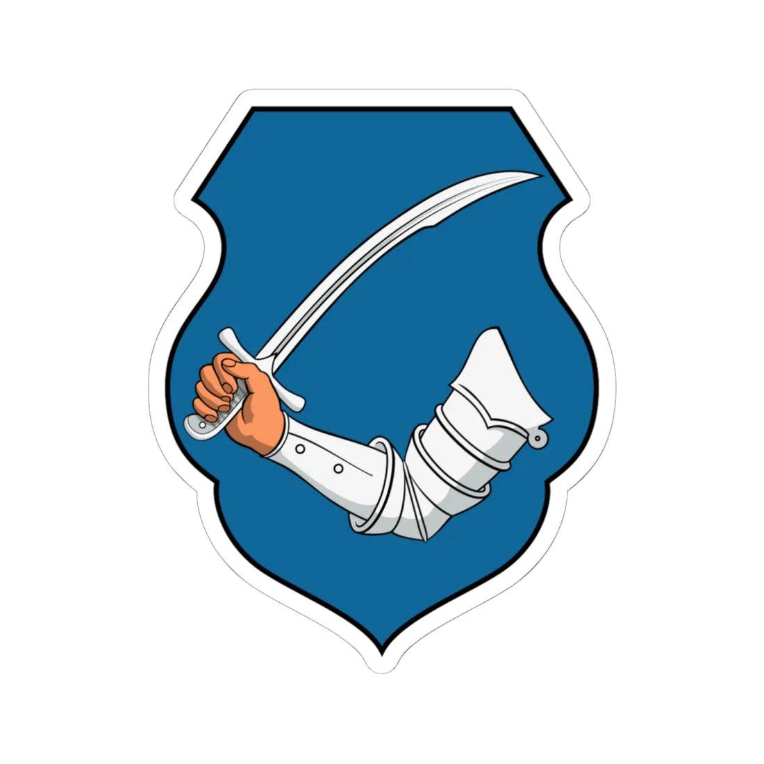 Coa Hungary Town Csépa (Hungary) (Coat of Arms) STICKER Vinyl Kiss-Cut Decal 6 Inch White - The Sticker Space