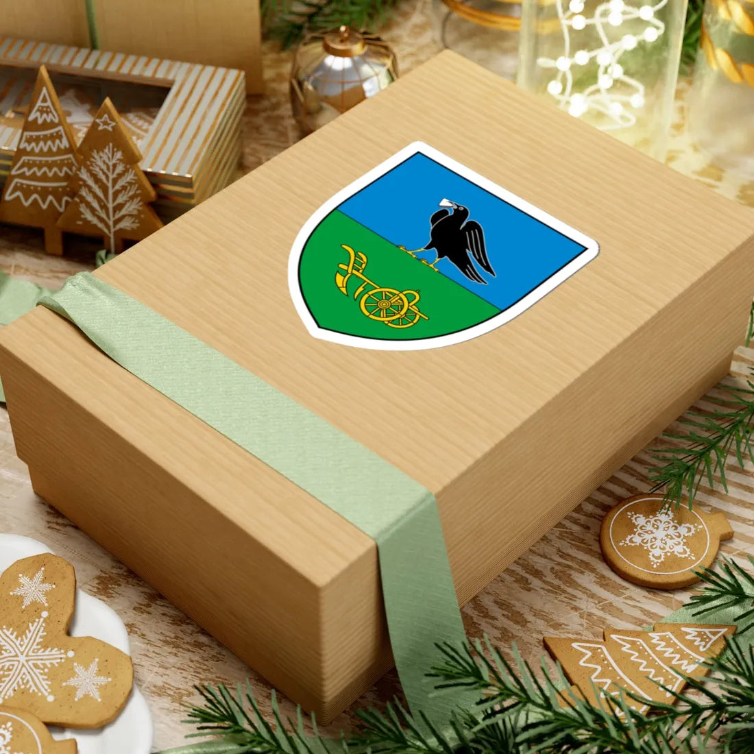 Coa Hungary Town Dabrony (Hungary) (Coat of Arms) STICKER Vinyl Kiss-Cut Decal - The Sticker Space