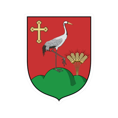 Coa Hungary Town Daruszentmiklós (Hungary) (Coat of Arms) STICKER Vinyl Kiss-Cut Decal 2 Inch White - The Sticker Space