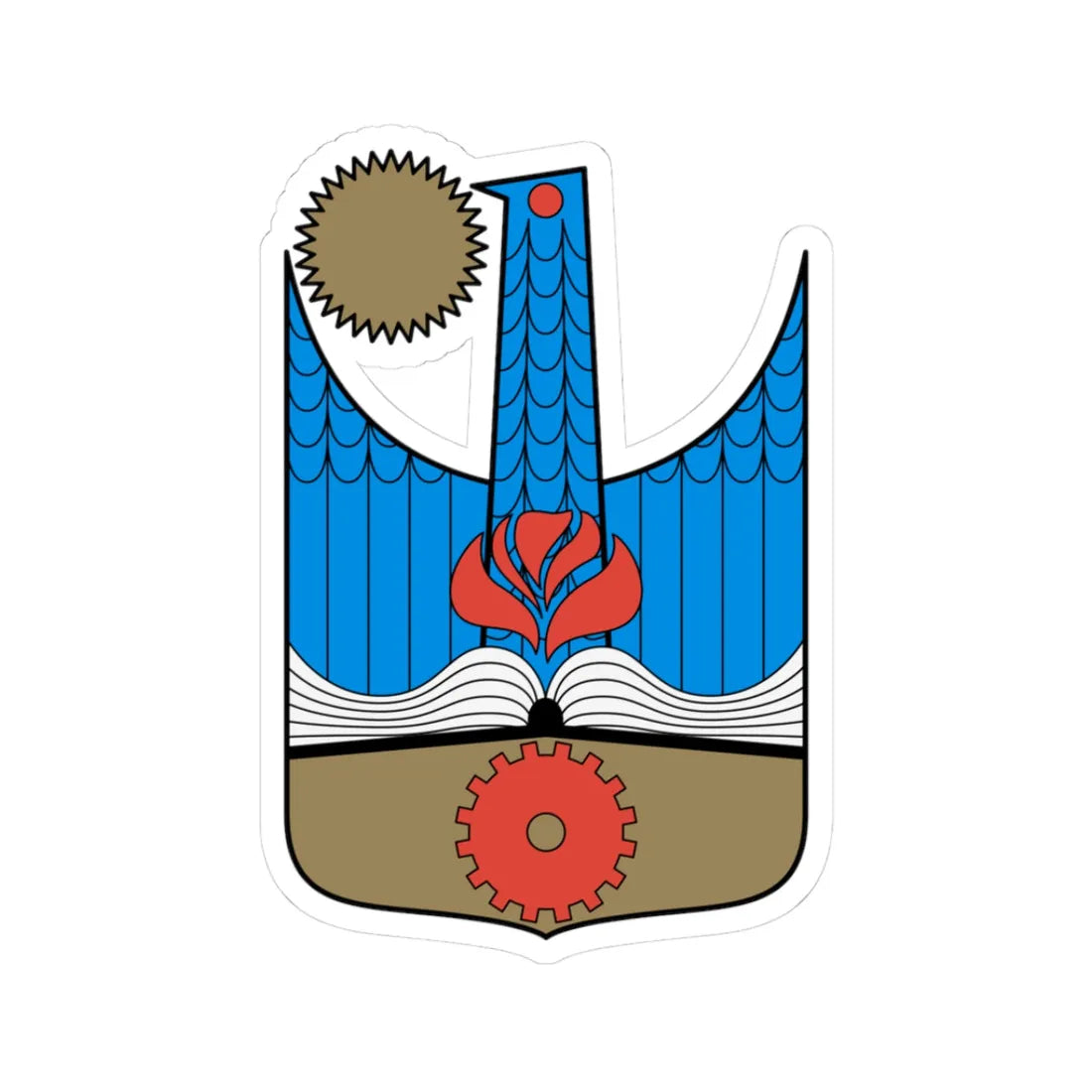 Coa Hungary Town Debrecen History (Hungary) (Coat of Arms) STICKER Vinyl Kiss-Cut Decal 3 Inch White - The Sticker Space