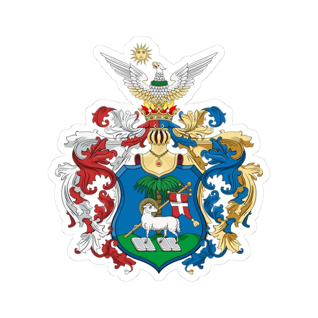 Coa Hungary Town Debrecen (Hungary) (Coat of Arms) STICKER Vinyl Kiss-Cut Decal 3 Inch White - The Sticker Space