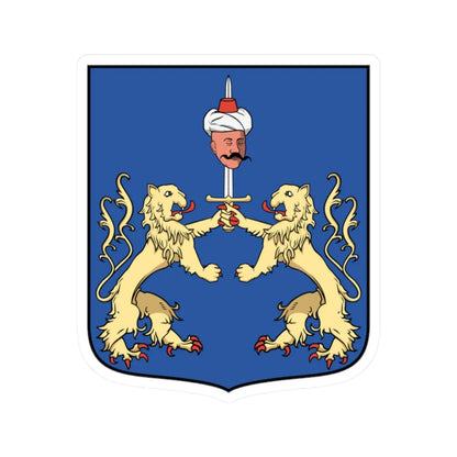 Coa Hungary Town Derecske (Hungary) (Coat of Arms) STICKER Vinyl Kiss-Cut Decal 2 Inch White - The Sticker Space