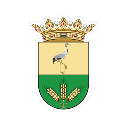 Coa Hungary Town Detk (Hungary) (Coat of Arms) STICKER Vinyl Kiss-Cut Decal 3 Inch White - The Sticker Space