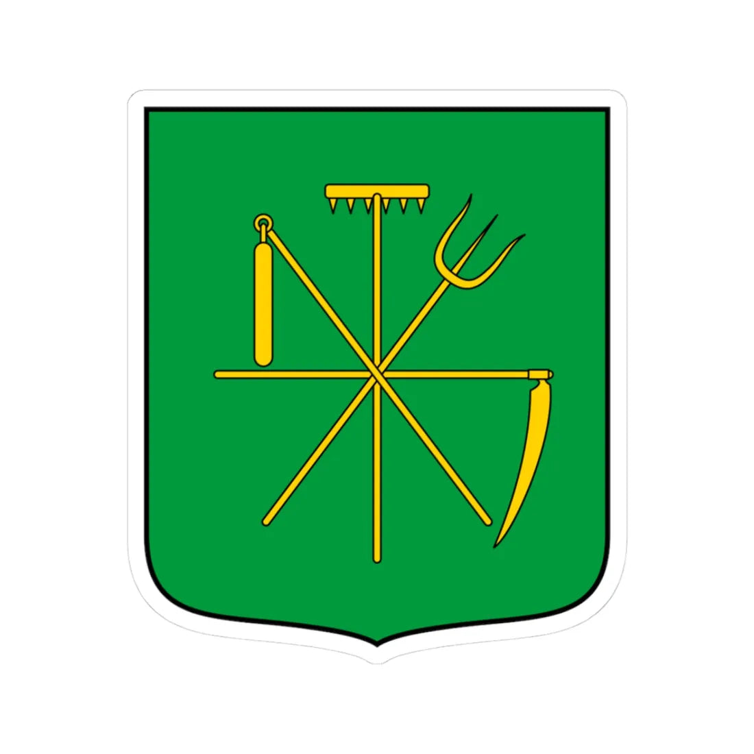 Coa Hungary Town Edde (Hungary) (Coat of Arms) STICKER Vinyl Kiss-Cut Decal 3 Inch White - The Sticker Space