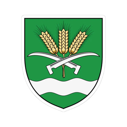 Coa Hungary Town Egerág (Hungary) (Coat of Arms) STICKER Vinyl Kiss-Cut Decal 4 Inch White - The Sticker Space