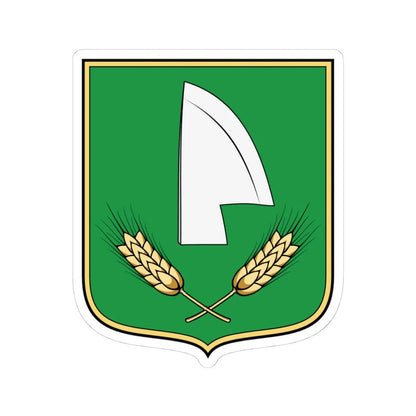 Coa Hungary Town Egyek (Hungary) (Coat of Arms) STICKER Vinyl Kiss-Cut Decal 4 Inch White - The Sticker Space