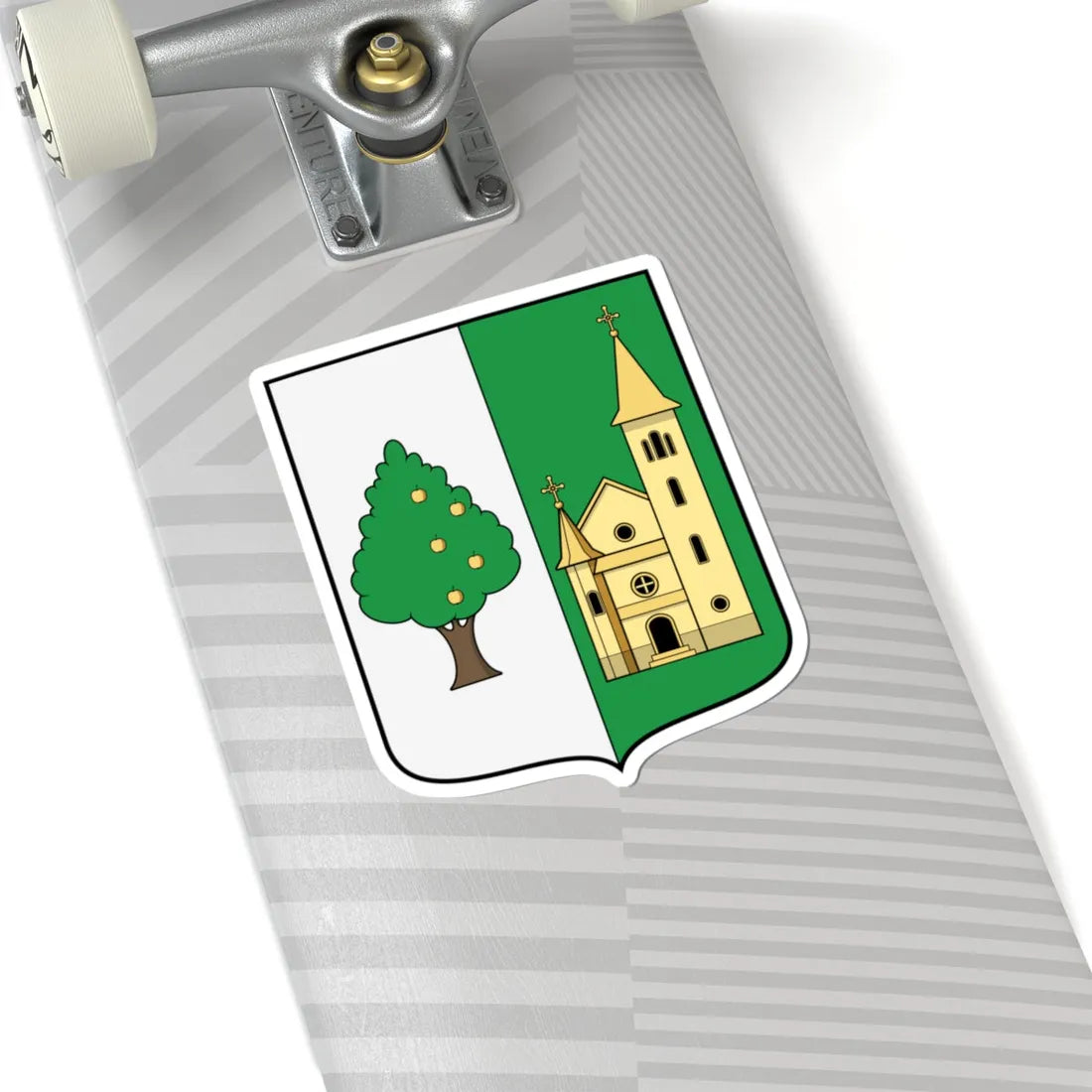 Coa Hungary Town Erdőkertes (Hungary) (Coat of Arms) STICKER Vinyl Kiss-Cut Decal - The Sticker Space