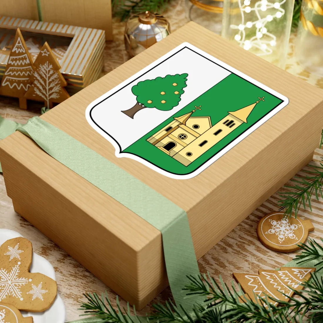 Coa Hungary Town Erdőkertes (Hungary) (Coat of Arms) STICKER Vinyl Kiss-Cut Decal - The Sticker Space