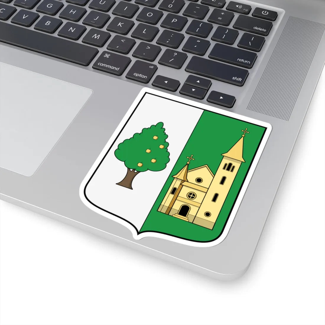 Coa Hungary Town Erdőkertes (Hungary) (Coat of Arms) STICKER Vinyl Kiss-Cut Decal - The Sticker Space