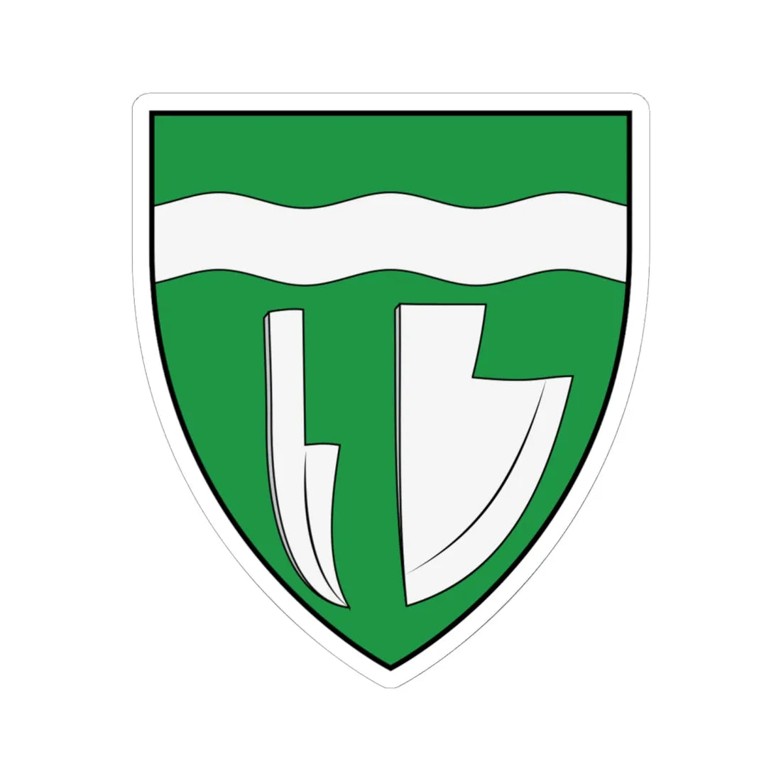 Coa Hungary Town Felsőzsolca (Hungary) (Coat of Arms) STICKER Vinyl Kiss-Cut Decal 6 Inch White - The Sticker Space