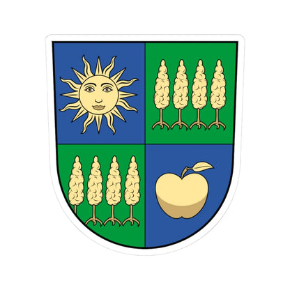 Coa Hungary Town Fényeslitke (Hungary) (Coat of Arms) STICKER Vinyl Kiss-Cut Decal 3 Inch White - The Sticker Space