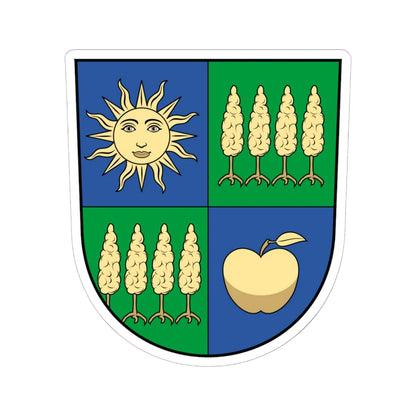 Coa Hungary Town Fényeslitke (Hungary) (Coat of Arms) STICKER Vinyl Kiss-Cut Decal 6 Inch White - The Sticker Space