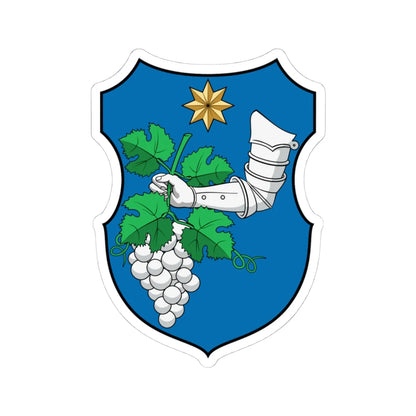 Coa Hungary Town Forró (Hungary) (Coat of Arms) STICKER Vinyl Kiss-Cut Decal 4 Inch White - The Sticker Space