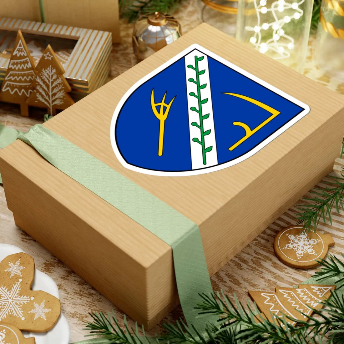 Coa Hungary Town Gige (Hungary) (Coat of Arms) STICKER Vinyl Kiss-Cut Decal - The Sticker Space