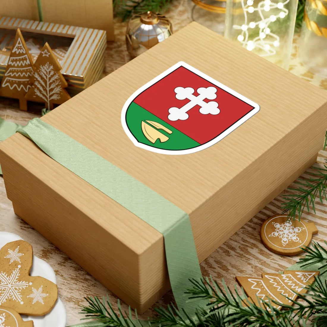 Coa Hungary Town Györe (Hungary) (Coat of Arms) STICKER Vinyl Kiss-Cut Decal - The Sticker Space