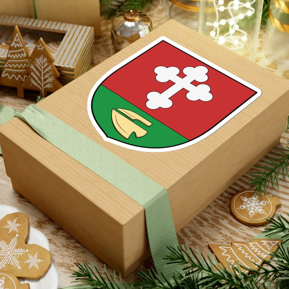 Coa Hungary Town Györe (Hungary) (Coat of Arms) STICKER Vinyl Kiss-Cut Decal - The Sticker Space