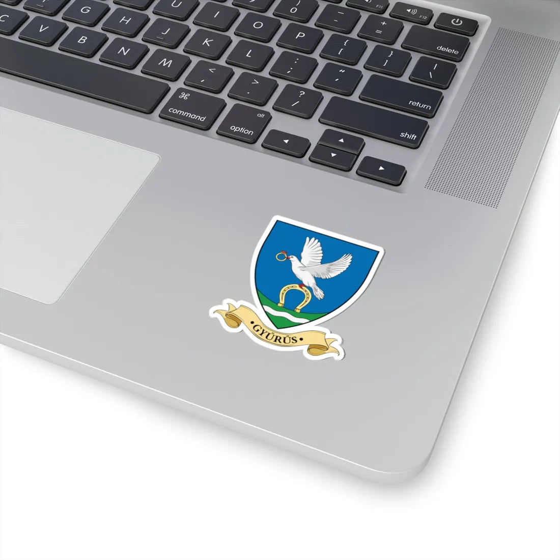 Coa Hungary Town Gyűrűs (Hungary) (Coat of Arms) STICKER Vinyl Kiss-Cut Decal - The Sticker Space