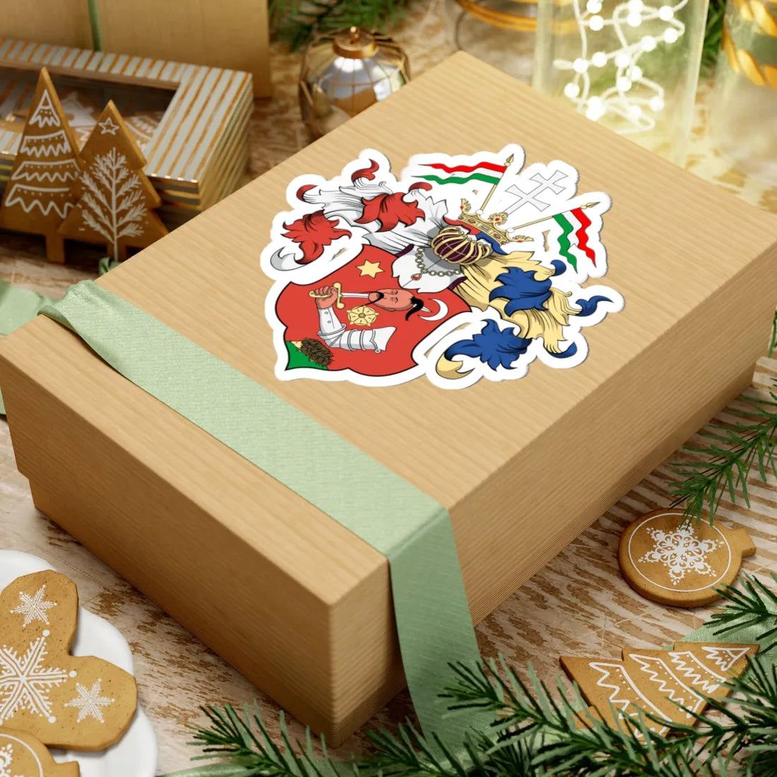 Coa Hungary Town Hajdúdorog big (Hungary) (Coat of Arms) STICKER Vinyl Kiss-Cut Decal - The Sticker Space