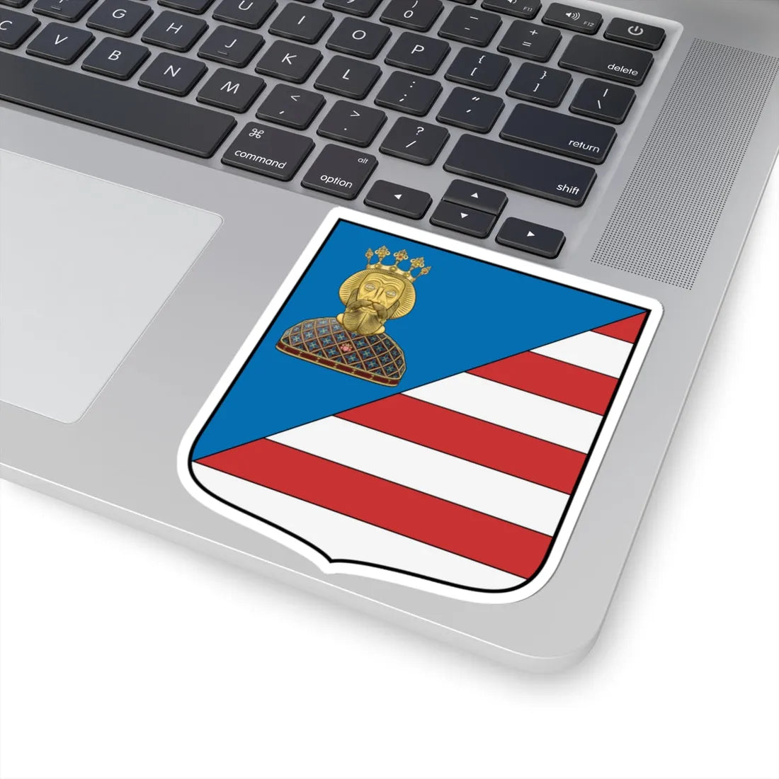 Coa Hungary Town Halásztelek (Hungary) (Coat of Arms) STICKER Vinyl Kiss-Cut Decal - The Sticker Space