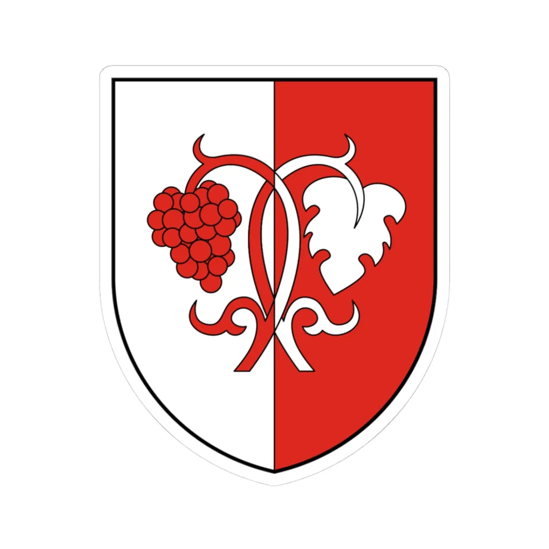 Coa Hungary Town Helvécia (Hungary) (Coat of Arms) STICKER Vinyl Kiss-Cut Decal 3 Inch White - The Sticker Space