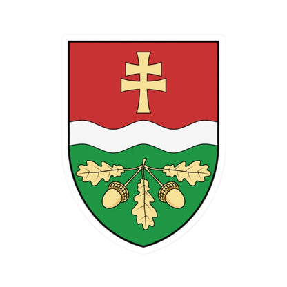 Coa Hungary Town Hetyefő (Hungary) (Coat of Arms) STICKER Vinyl Kiss-Cut Decal 2 Inch White - The Sticker Space