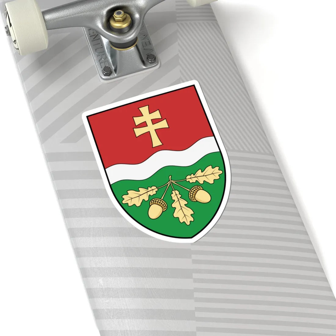 Coa Hungary Town Hetyefő (Hungary) (Coat of Arms) STICKER Vinyl Kiss-Cut Decal - The Sticker Space