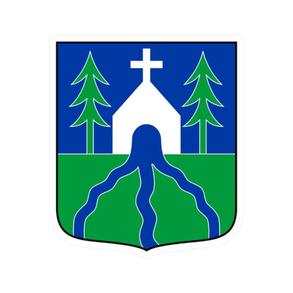 Coa Hungary Town Hidegkút (Hungary) (Coat of Arms) STICKER Vinyl Kiss-Cut Decal 2 Inch White - The Sticker Space