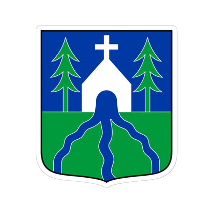 Coa Hungary Town Hidegkút (Hungary) (Coat of Arms) STICKER Vinyl Kiss-Cut Decal 6 Inch White - The Sticker Space