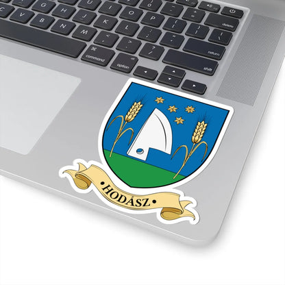 Coa Hungary Town Hodász (Hungary) (Coat of Arms) STICKER Vinyl Kiss-Cut Decal - The Sticker Space