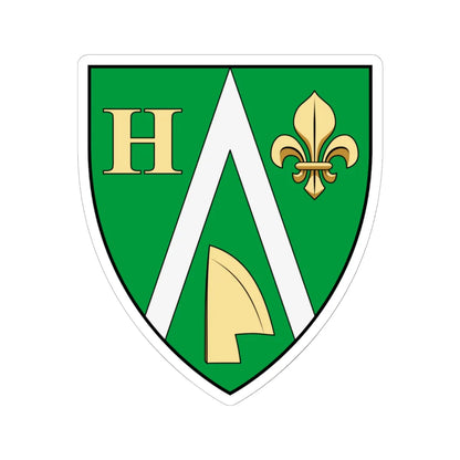 Coa Hungary Town Hosztót (Hungary) (Coat of Arms) STICKER Vinyl Kiss-Cut Decal 6 Inch White - The Sticker Space