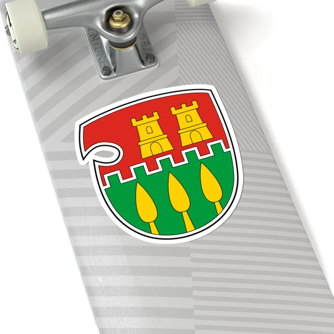 Coa Hungary Town Háromfa (Hungary) (Coat of Arms) STICKER Vinyl Kiss-Cut Decal - The Sticker Space
