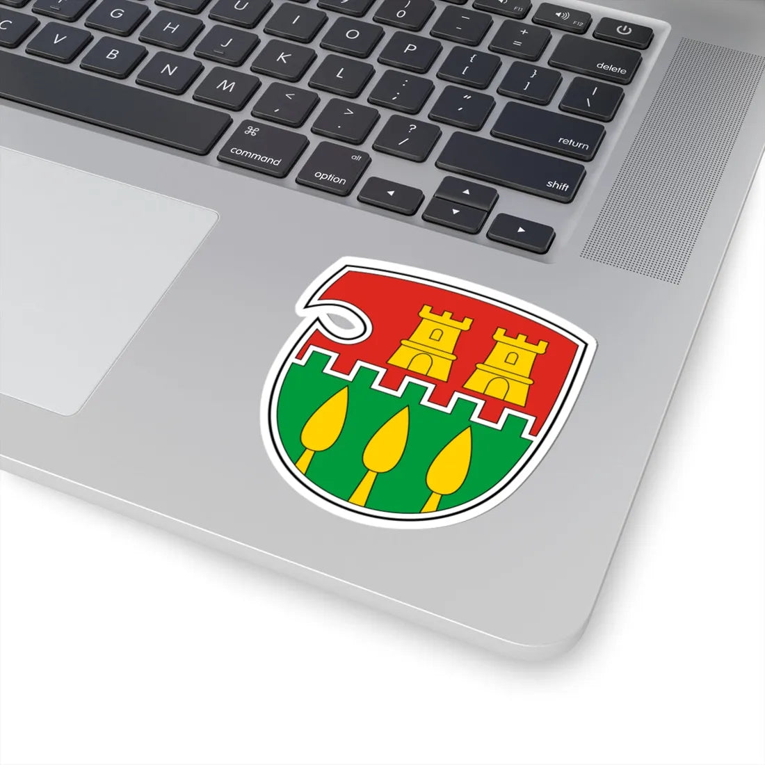 Coa Hungary Town Háromfa (Hungary) (Coat of Arms) STICKER Vinyl Kiss-Cut Decal - The Sticker Space