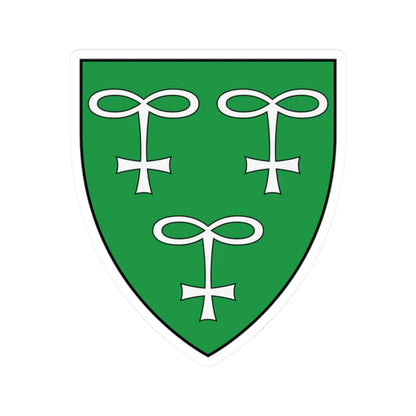 Coa Hungary Town Háromhuta (Hungary) (Coat of Arms) STICKER Vinyl Kiss-Cut Decal 2 Inch White - The Sticker Space