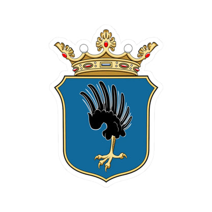 Coa Hungary Town Iklanberény (Hungary) (Coat of Arms) STICKER Vinyl Kiss-Cut Decal 2 Inch White - The Sticker Space