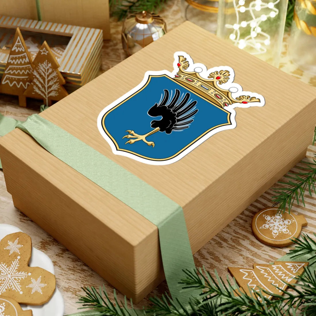 Coa Hungary Town Iklanberény (Hungary) (Coat of Arms) STICKER Vinyl Kiss-Cut Decal - The Sticker Space