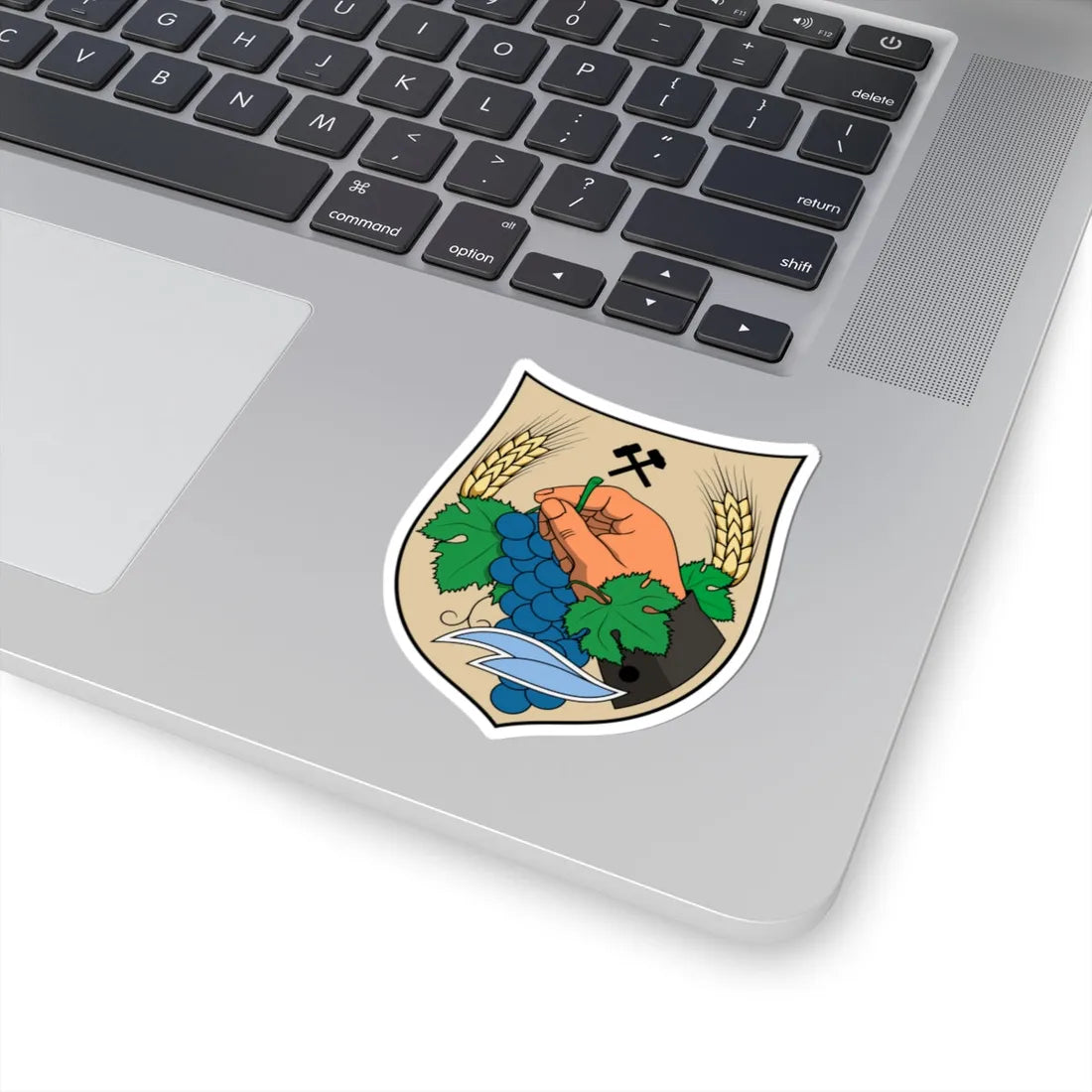 Coa Hungary Town Izsófalva (Hungary) (Coat of Arms) STICKER Vinyl Kiss-Cut Decal - The Sticker Space