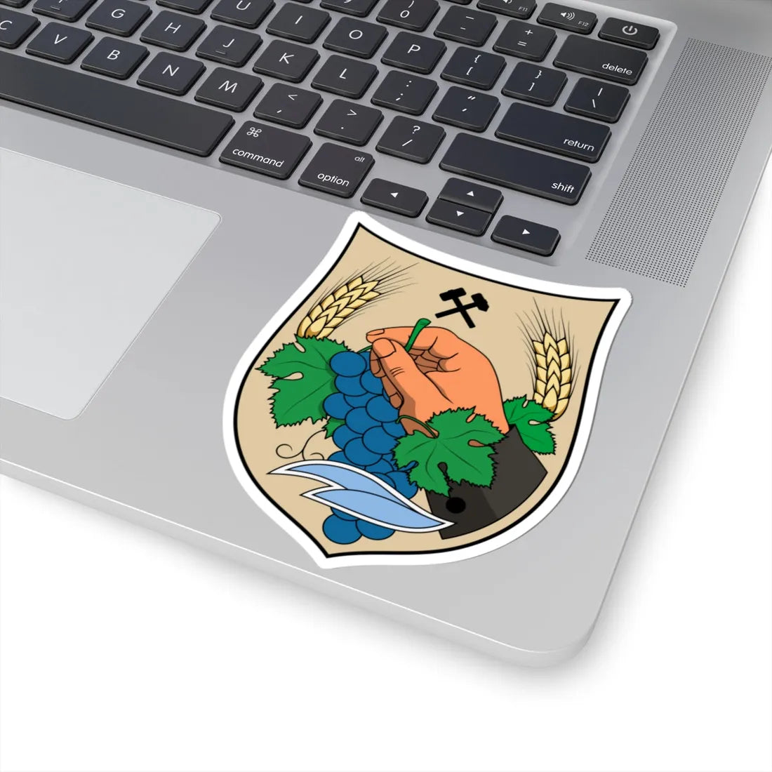 Coa Hungary Town Izsófalva (Hungary) (Coat of Arms) STICKER Vinyl Kiss-Cut Decal - The Sticker Space