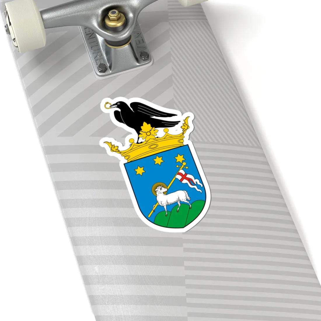 Coa Hungary Town Jánoshalma (Hungary) (Coat of Arms) STICKER Vinyl Kiss-Cut Decal - The Sticker Space