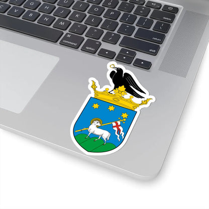 Coa Hungary Town Jánoshalma (Hungary) (Coat of Arms) STICKER Vinyl Kiss-Cut Decal - The Sticker Space