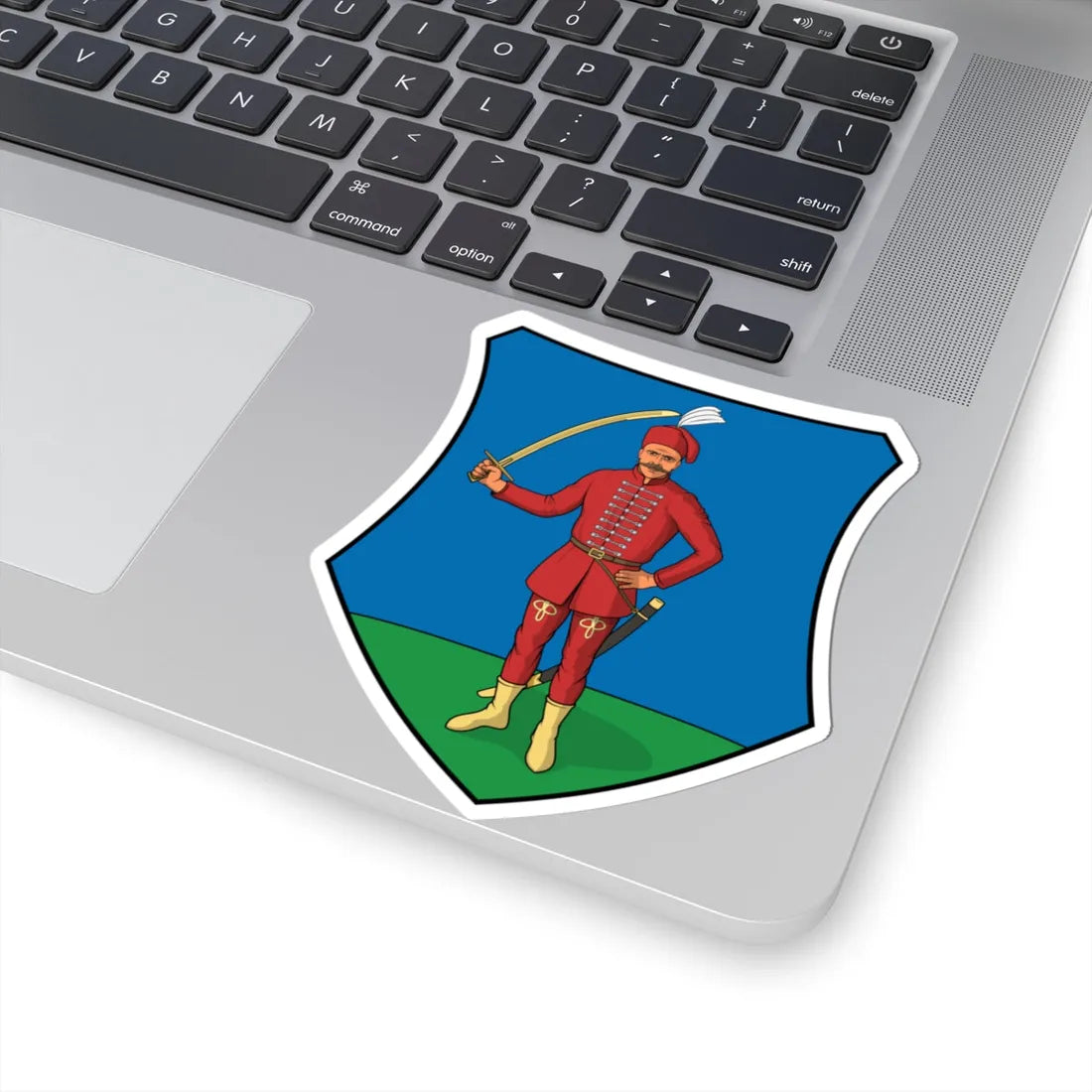 Coa Hungary Town Jánosháza (Hungary) (Coat of Arms) STICKER Vinyl Kiss-Cut Decal - The Sticker Space