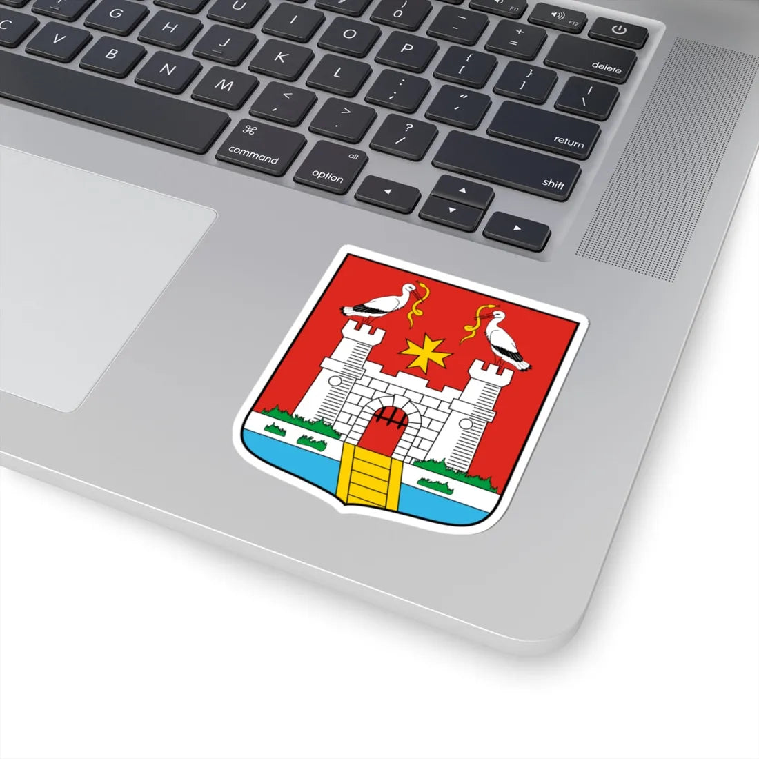 Coa Hungary Town Kalocsa (Hungary) (Coat of Arms) STICKER Vinyl Kiss-Cut Decal - The Sticker Space