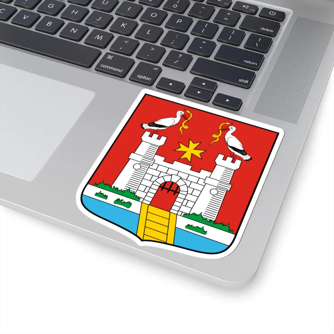 Coa Hungary Town Kalocsa (Hungary) (Coat of Arms) STICKER Vinyl Kiss-Cut Decal - The Sticker Space
