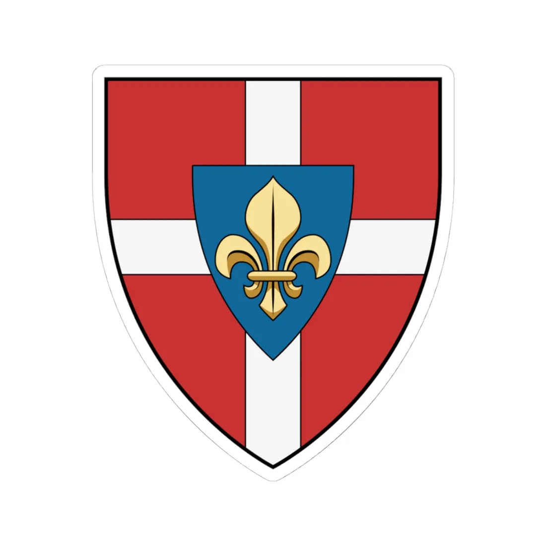 Coa Hungary Town Kaposszerdahely (Hungary) (Coat of Arms) STICKER Vinyl Kiss-Cut Decal 4 Inch White - The Sticker Space