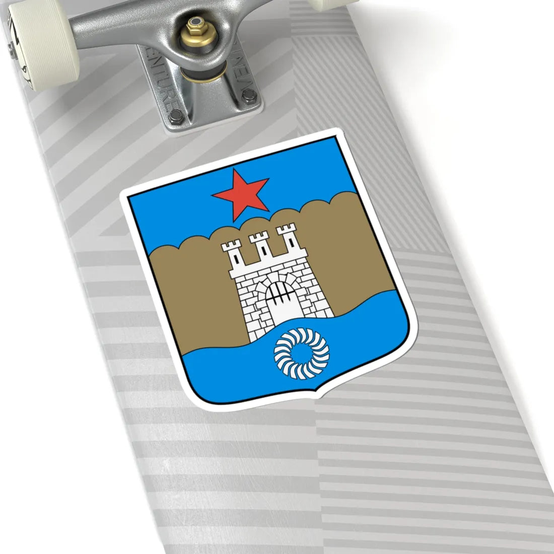 Coa Hungary Town Kaposvár History (Hungary) (Coat of Arms) STICKER Vinyl Kiss-Cut Decal - The Sticker Space