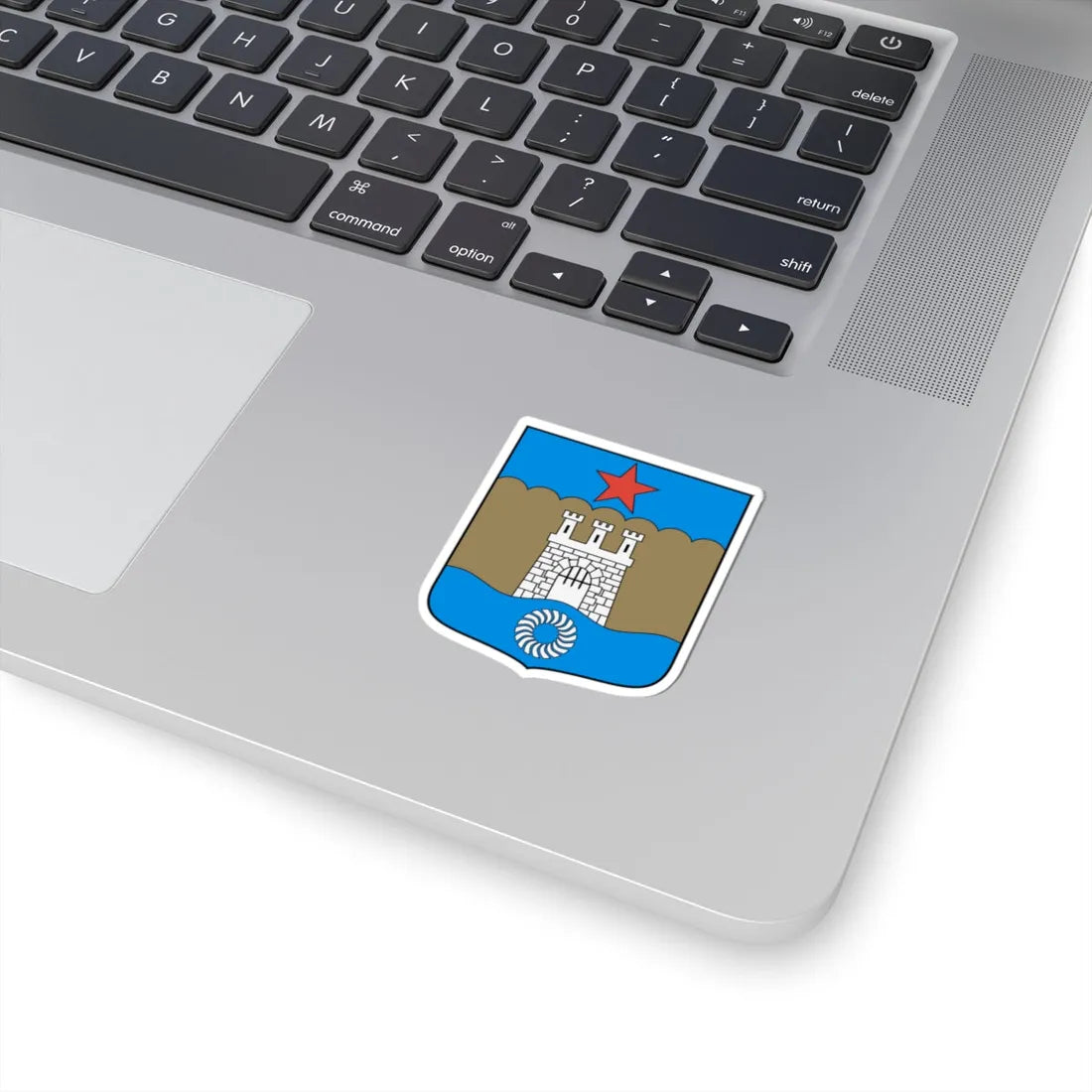 Coa Hungary Town Kaposvár History (Hungary) (Coat of Arms) STICKER Vinyl Kiss-Cut Decal - The Sticker Space