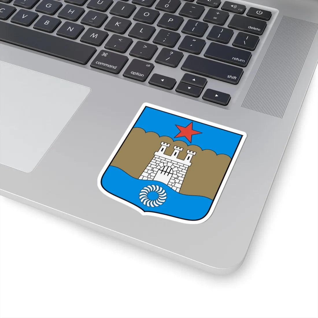 Coa Hungary Town Kaposvár History (Hungary) (Coat of Arms) STICKER Vinyl Kiss-Cut Decal - The Sticker Space