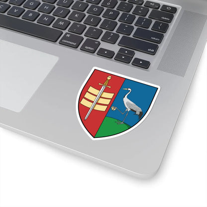 Coa Hungary Town Kardoskút (Hungary) (Coat of Arms) STICKER Vinyl Kiss-Cut Decal - The Sticker Space
