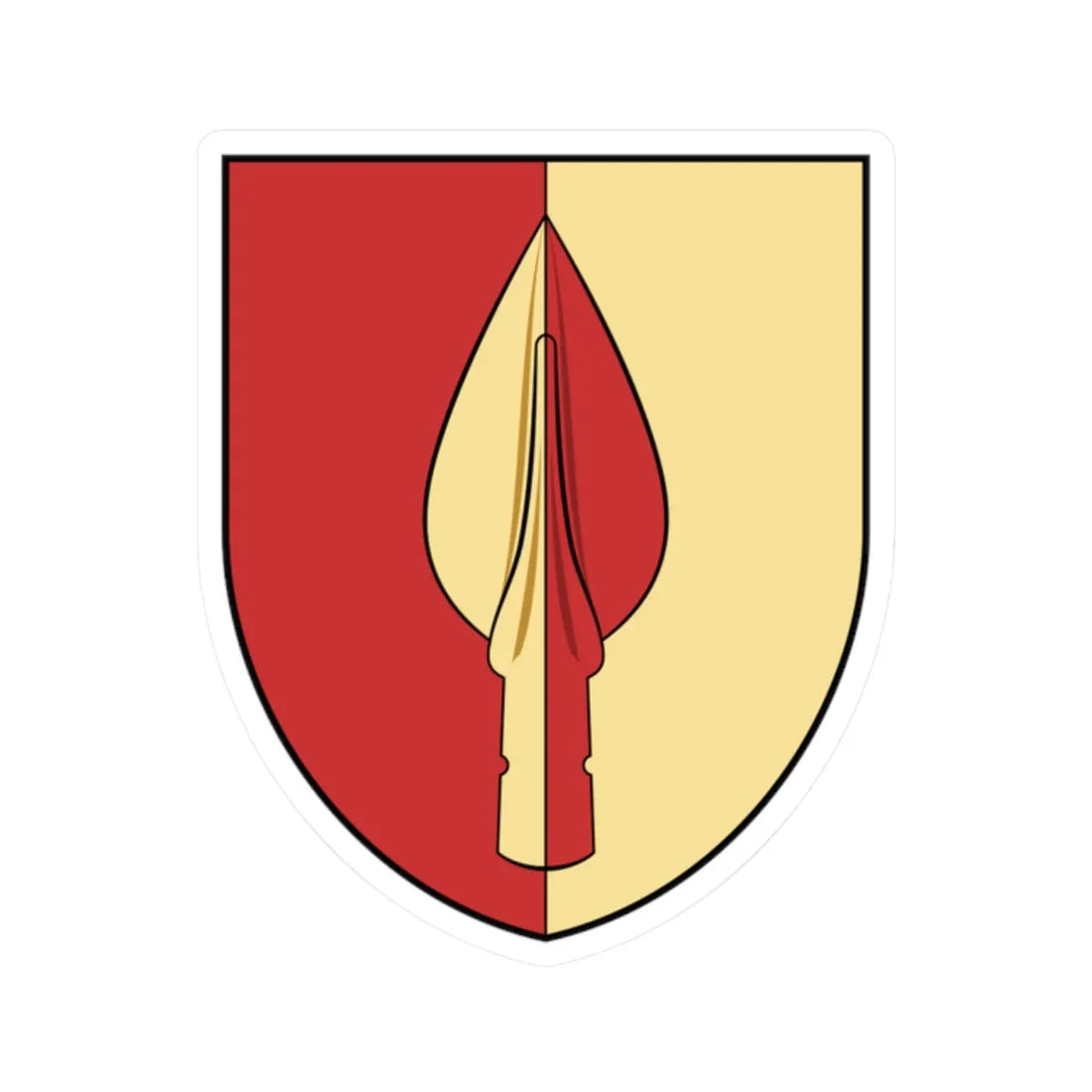 Coa Hungary Town Kelevíz (Hungary) (Coat of Arms) STICKER Vinyl Kiss-Cut Decal 2 Inch White - The Sticker Space