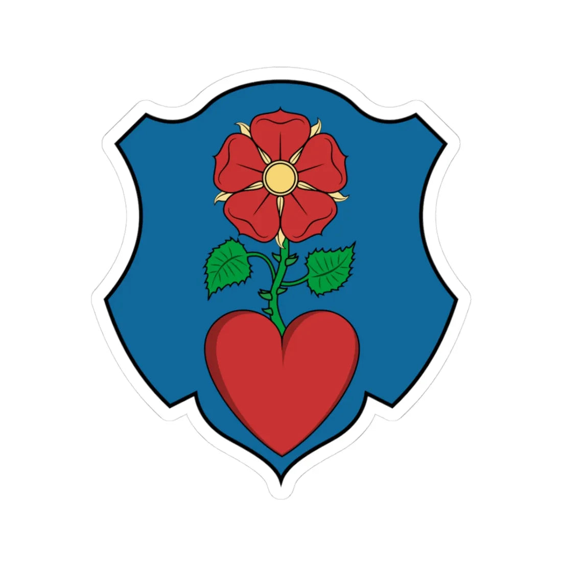 Coa Hungary Town Kemse (Hungary) (Coat of Arms) STICKER Vinyl Kiss-Cut Decal 3 Inch White - The Sticker Space