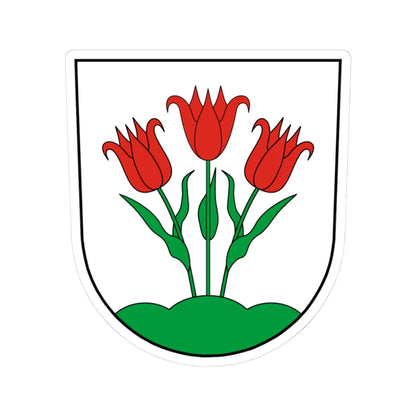Coa Hungary Town Kercseliget (Hungary) (Coat of Arms) STICKER Vinyl Kiss-Cut Decal 3 Inch White - The Sticker Space